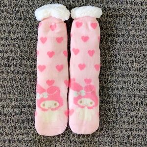 Adorable My Melody Winter Furry Sock Booties!